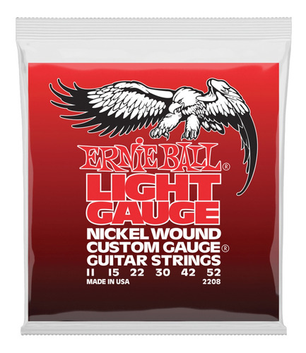 Encordado Ernie Ball 2208 Light Gauge 011 - 052 G Electrica