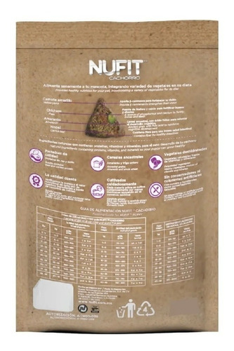 Imagen 2 de 6 de Croqueta Alimento Perro Cachorro Premium Nufit By Nupec 20kg