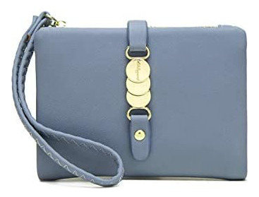 Aoxonel Carteras Para Mujer, Pequeña Pulsera Plegable Rfid,