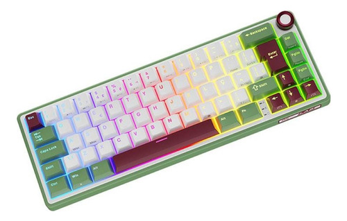Teclado Mecanico Gamer Royal Kludge Rkr65 Rgb Abnt2 S Bw Wtg