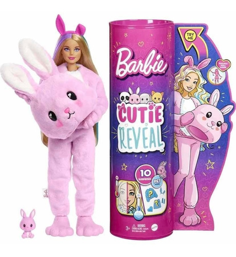 Imagen 1 de 6 de Promo Barbie Cutie Reveal Original Conejo, Panda, P