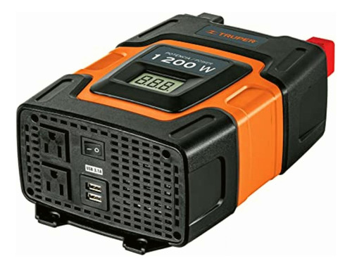 Truper Inco-1000, Inversor De Corriente Con Puertos Usb,