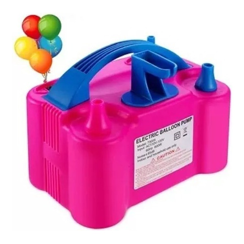 Inflador Globos Eléctrico Compresor 600w 2 Inyectores Fiesta