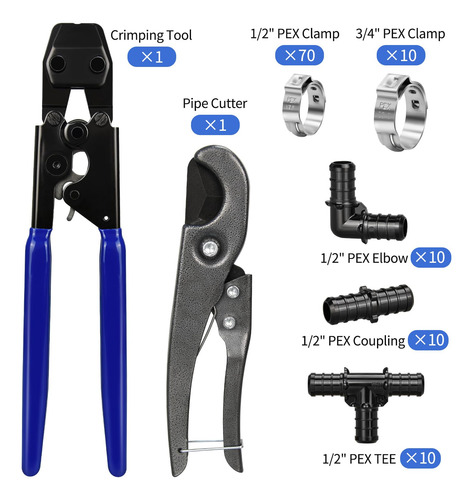 Kit De Herramientas De Campamento Pex 3/8 A 1 Pulgada 30 Pcs Color