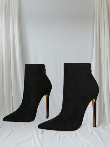 Botines Negros Shein Mujer Modelo Especial
