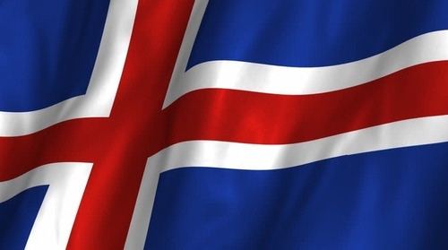 Bandera Islandia Medida 90cm X 60cm