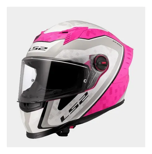 Casco Integral Ls2 Ff816 Cosmos Strike Listo Para Intercom. Rosa Strike M