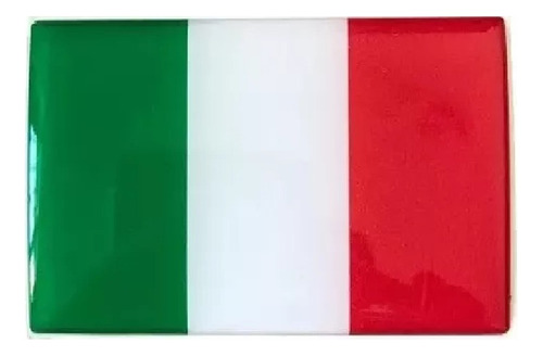 Adesivo Bandeira Da Italia Resinada Universal