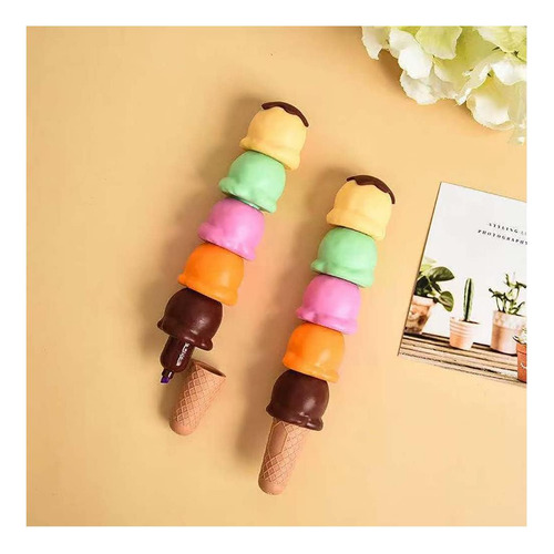 Kelendle Ice Creaming Racklighter Multicolor Fluorescent Pen