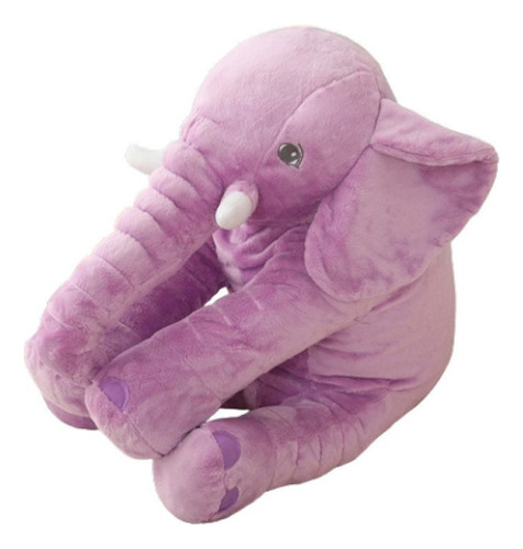 Muñeco Calmante Y Durmiente Bebé Elefante Morado Color Unit