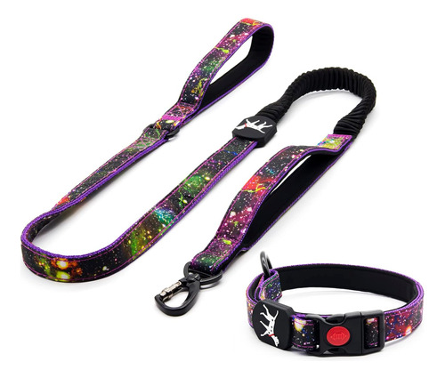 Juego De Collar Y Correa Para Perros, Bungee Heavy Duty Coll