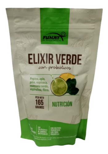 Elixir Verde Funat 165gr - Unidad a $48000