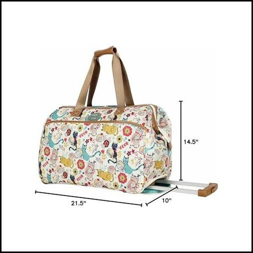 Patrón De Lirio Bloom Bolsa De Lona De 22 Pulgadas Con De 2