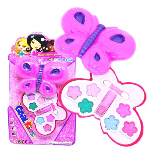 Kit Maquiagem Infantil Borboleta Estojo Makeup p/ Boneca - Zein - Maquiagem  infantil - Magazine Luiza