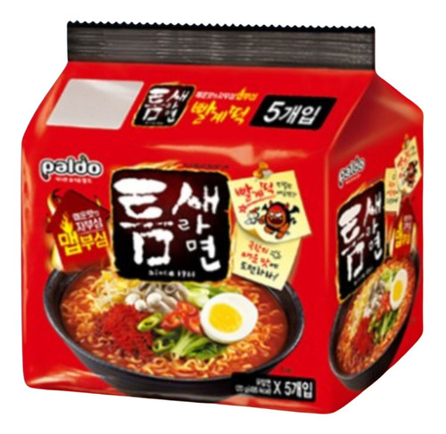 Ramen Coreano Super Picante De Sopa Teum-sae De 5 Piezas