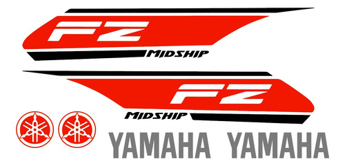 Sticker, Calcomania Para Tanque: Yamaha Fz Midship