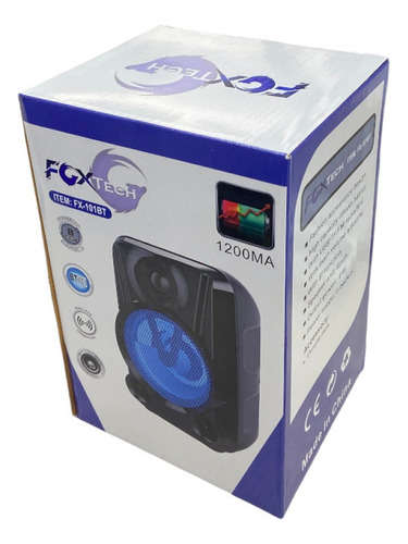 Radio Parlante Bluetooth Am/fm/usb/bt Fox Tech 4  Pulgadas