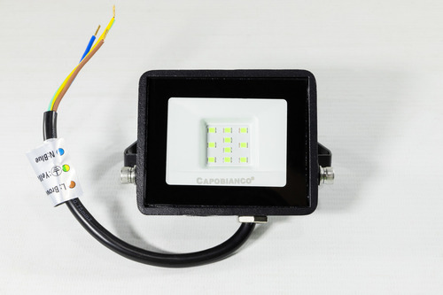 Proyector Led Verde 10w Para Patios Jardines Cesped Arboles Carcasa Negro