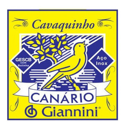 Encordoamento Cavaco Cavaquinho Aço Inox Giannini Gescb