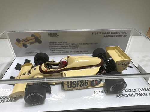 F1 1/43 Arrows Marc Surer 1986 Usf&g