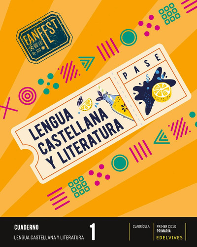 Cuaderno Lengua 1ãâºep Cuadricula 22 Fanfest, De Aa.vv. Editorial Luis Vives (edelvives), Tapa Blanda En Español