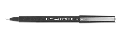 Pilot Pluma Punta Permeable Ultrafina 12 Undad Negro