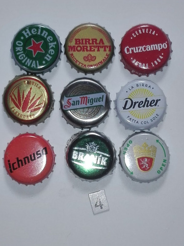 Lote Nº 4  Chapitas Tapitas De Cerveza  Importadas