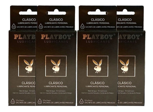 Lubricante Playboy, Sachet Individual, Kit 48u. Ahorras 20%