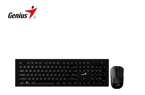 Teclado Genius  Mouse Slimstar Smart 8008 Wireless Black