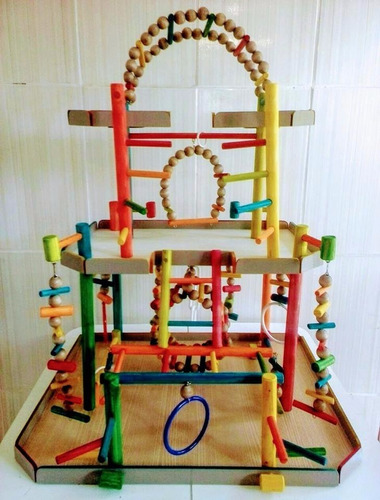 Imagem 1 de 3 de Playground - Pássaros - Calopsitas - Brinquedos - Casinha
