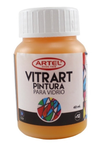 Pintura Para Vidrio Vitrart De Artel 40 Ml