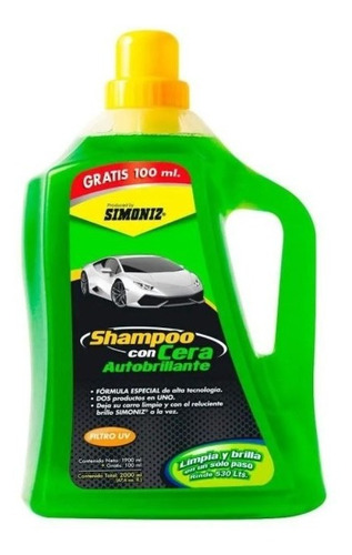 Shampoo Con Cera Autobrillante Simoniz 2000ml