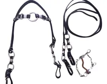 Comprar Freio Inox +cabeçada 3 Argolas, Rédea 4 Argolas Cavalo