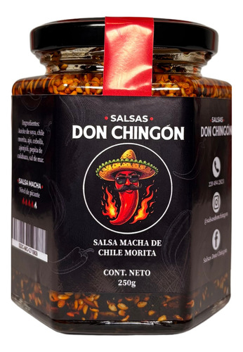 Salsa Macha Chile Morita 250 Ml, Salsas Don Chingón
