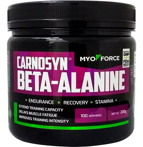 Beta Alanina 200g 100 Doses 100% Pura Myo Force