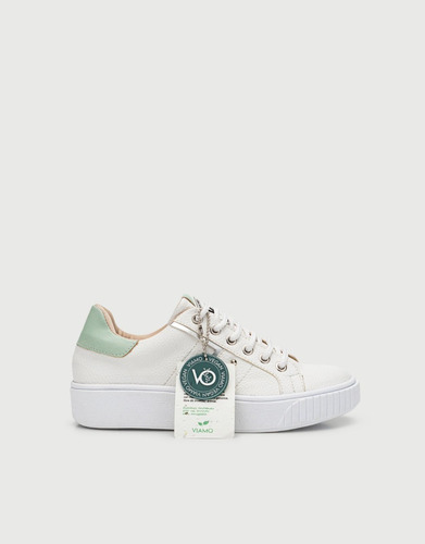 Imagen 3 de 5 de Zapatillas Dama Viamo Coco Mujer Vegan Blancas