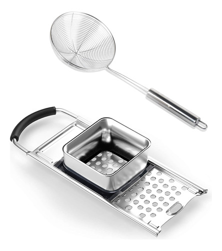 Bestdon Spaetzle Maker De Acero Inoxidable Con Mango De Goma