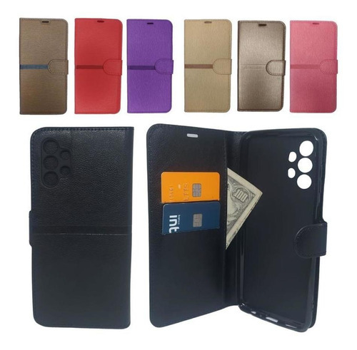 Funda tipo cartera para Samsung A13 4g - Funda rosa