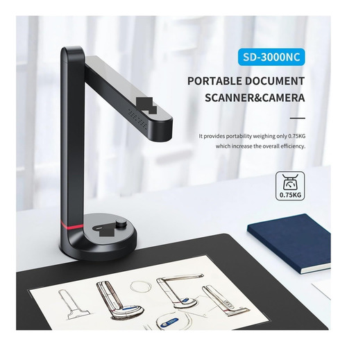 Scanner Portátil De Documentos A4 Scanner De Livro