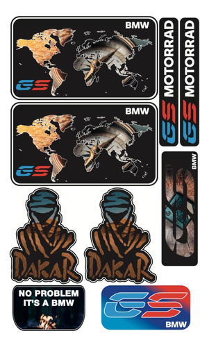 Bmw Gs Adventure Kit De Stickers Para Moto Planilla Cg4