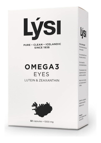 Lysi Omega 3 Eyes 1000mg Luteína Y Zeaxantina 32 Caps Sabor Sin Sabor