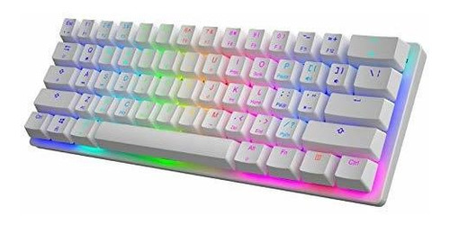  60&#37; Mechanical Gaming Keyboard, Rgb Small Compact 61-ke