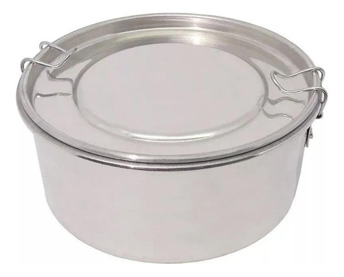 Jogo 10 Un Marmitas Com Travas Em Aluminio Polido 500 Ml