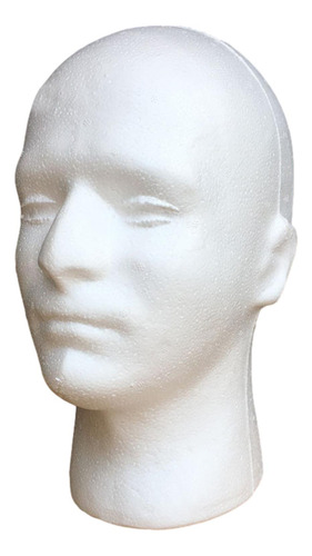 Cabeza De Maniquí Masculino Redonda De 11 Pulgadas De Alto,