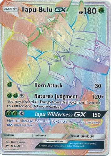 Tapu Bulu Gx 149/147 Hyper Raro Pokemon Tcg