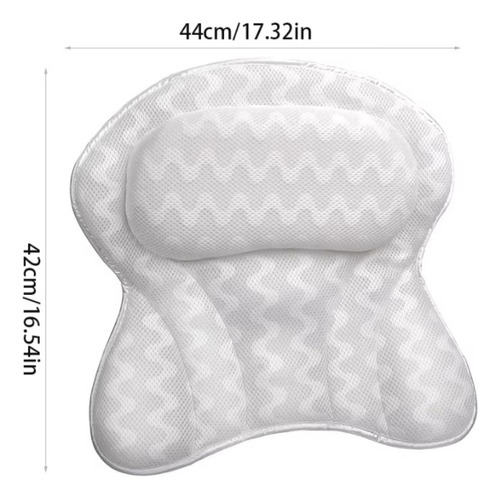 Almohada De Baño Para Bañera, Soporte Para Cuello Y Espalda