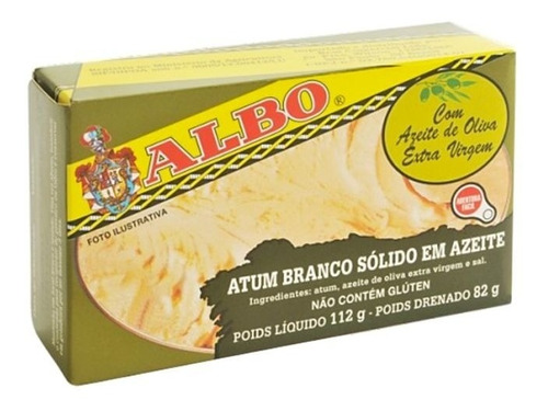 Atum Branco Sólido Em Azeite Albo 112g Importado Espanha Nf
