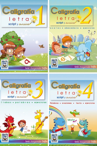 Guías Escolares De Caligrafía Preescolar Kinder Paquete De 4