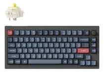 Comprar Teclado Mecanico Keychron V1 Max Qmk (v1md4) 75% , 84 Keys, Full Ensamble , Rgb , Knob , Hotswap , Bluetooth \u002F 2.4ghz \u002F Cableado , Switch Gateron Jupiter Banana , Ingles Us , Color Negro Carbon