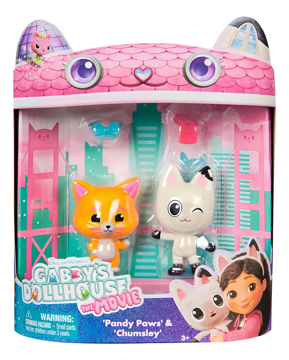 2 Bonecos Pandy E Chumsley - Gabby's Dollhouse